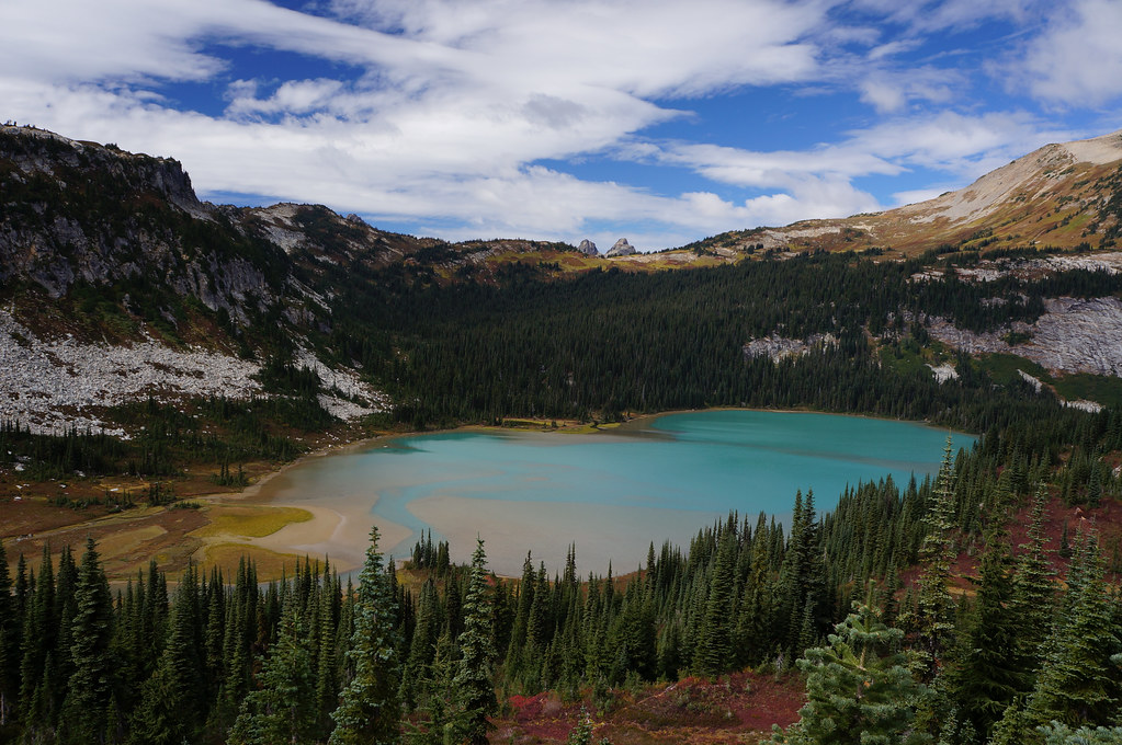 Lower Lyman Lake with Cloudy Pass in the background