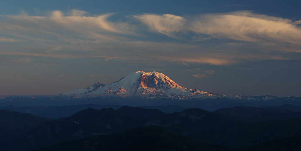 Mt Rainier sunset series (6)