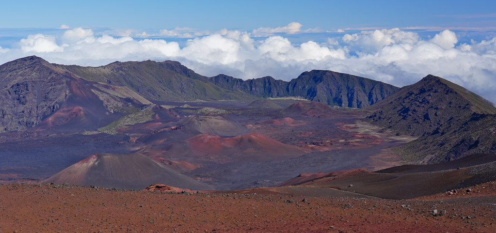 Haleakala Crater from the highest point