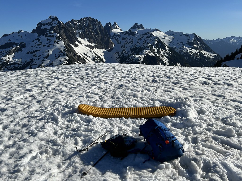 Bivy with a view above Chain Lakes