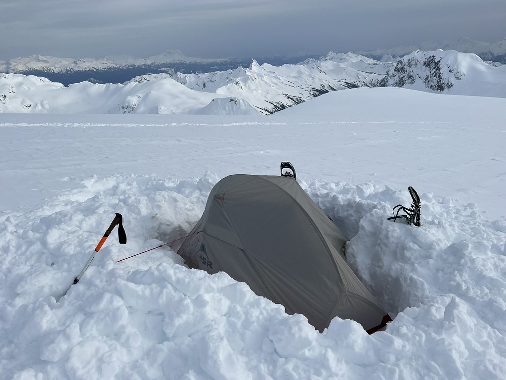 Camp at summit of Powder Mountain