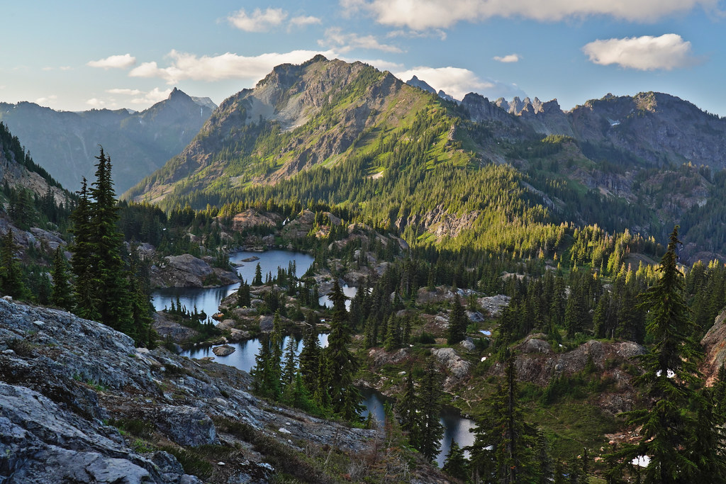 Rampart Lakes and Alta Mountain