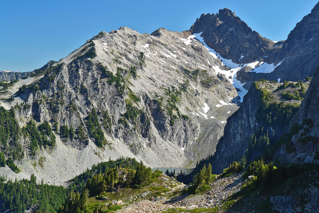 Overcoat Peak and Iceberg Lake from the PCT