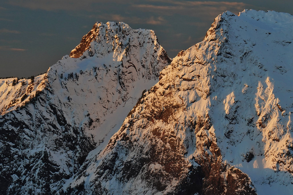 First light on Big Four Mountain