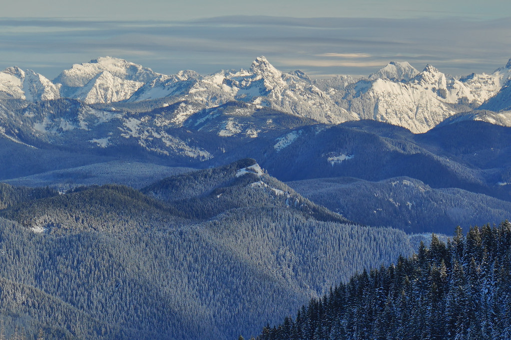 Big Snow, Thomson, Huckleberry from Dalles Ridge