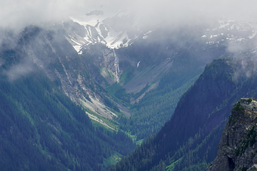 Iceberg Lake waterfall