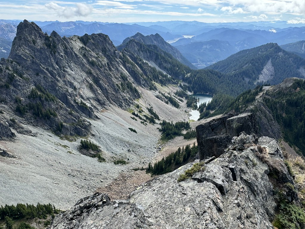 Chair Peak and the Melakwa Lakes from Kaleetan Peak