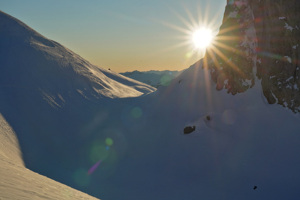 Almost sunset at Rainbow Mountain