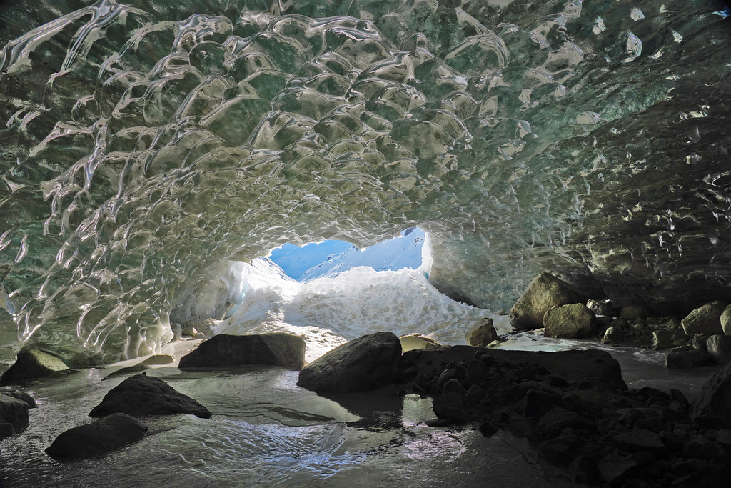 Appa Glacier ice cave