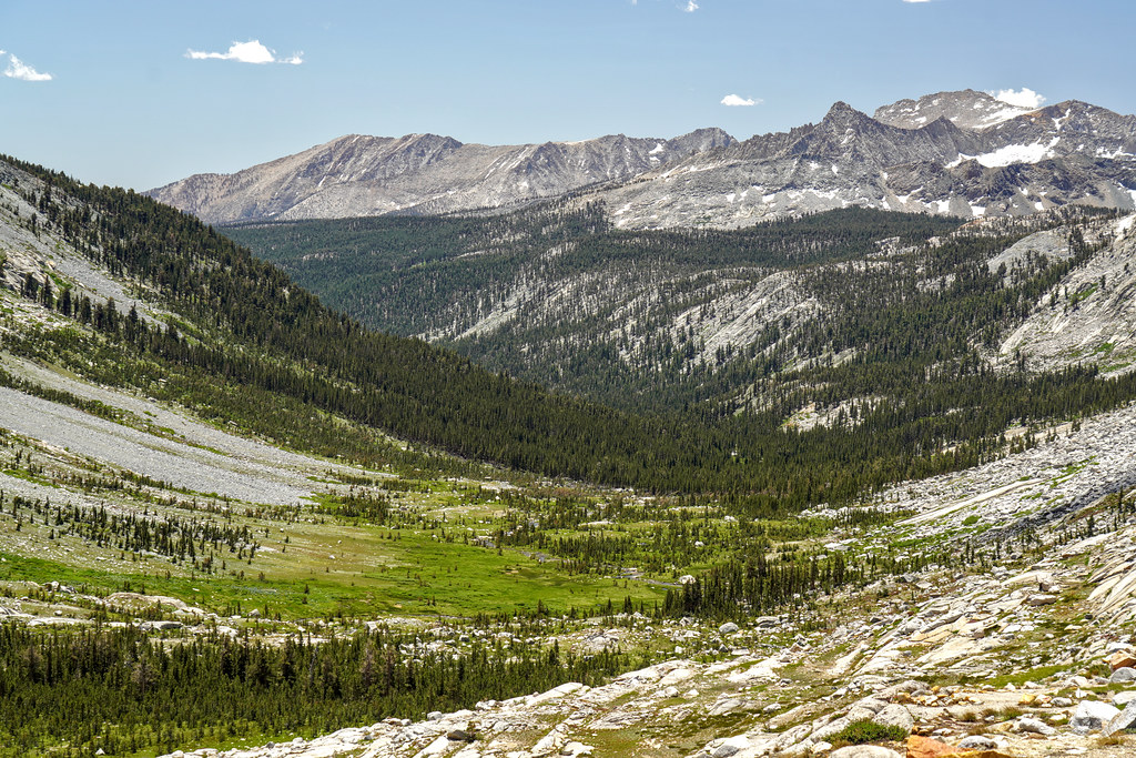 Massive avalanche path from Black Kaweah