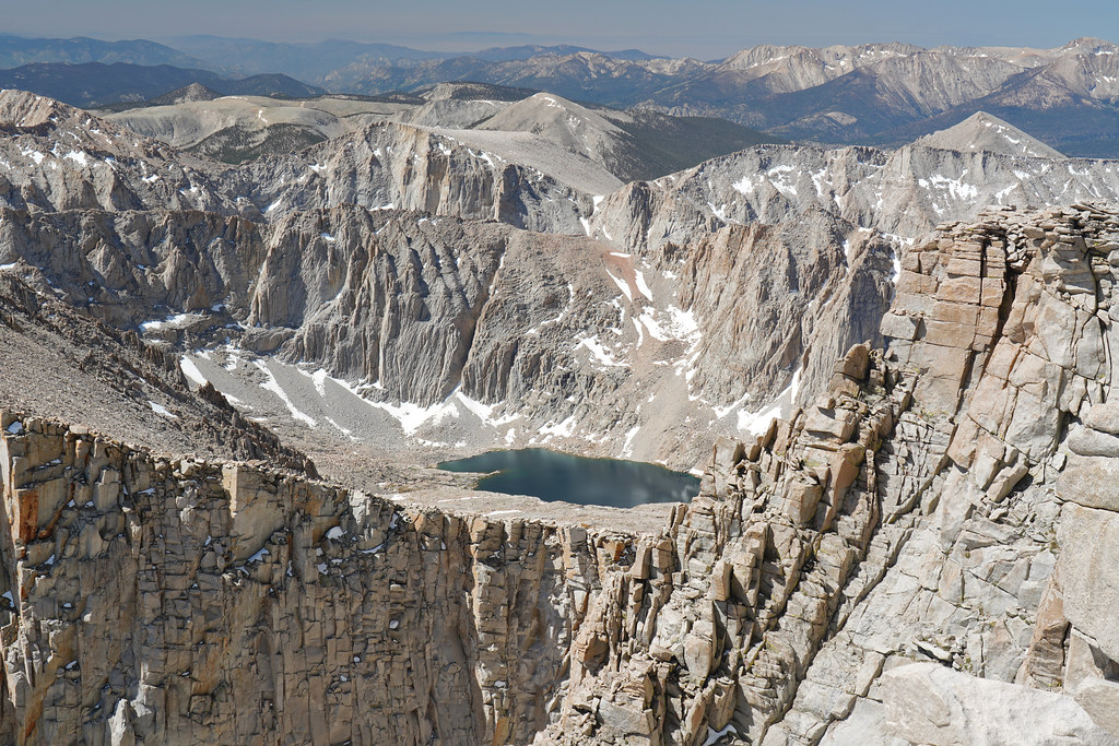 View SW from Whitney. The higher Hitchcock Lake in the foreground.
