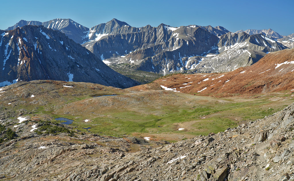 Epic views south from Pinchot Pass approach