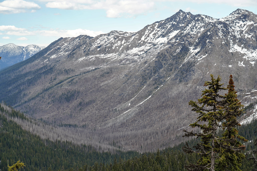 Jack Ridge and the Jack Creek Fire from 2017 (from Van Epps Pass)