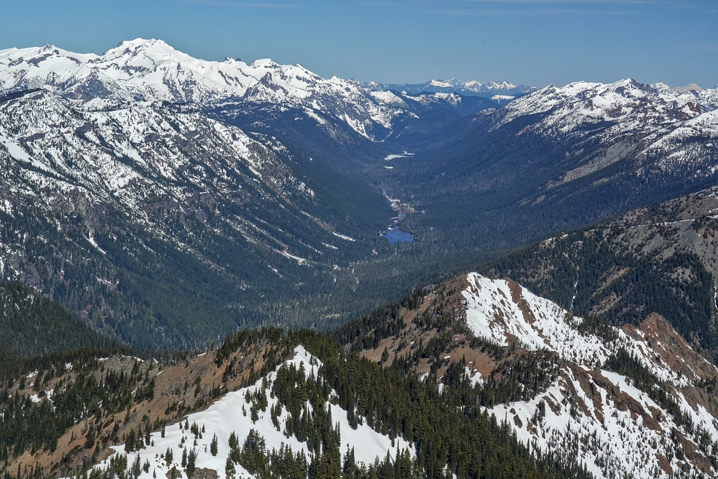 Cle Elum river drainage from Hawkins